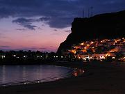 evening view of the bay and cliff
