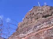 cliff behind the fishing harbour