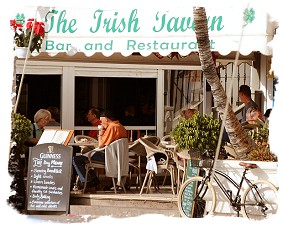 The Irish Tavern on the marina quayside