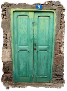 Weathered door in old Playa Mogan